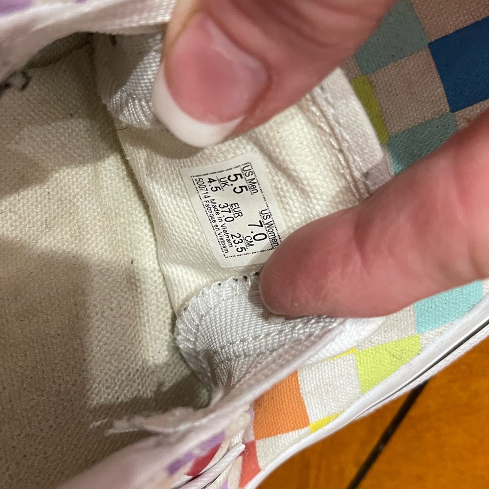 Multi Colored Vans - image 4